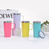 20 oz Stainless Steel Vacuum Insulated Tumbler With Lid and Straw, Thermal Travel Coffee Mug with Handle, Double Wall Travel Mug