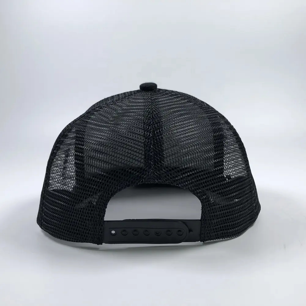Flat Bill Trucker Hat with Rope