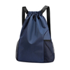 Heavy Duty Drawstring Sackpack Bag With Side Mesh Pocket, Adjustable Widen Shoulder Strap Casual Sports Drawstring Backpack Bag