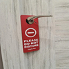 Rectangular Paper Card Door Hanger Weatherproof Hanging Tag for Clinics Law Firms Home Office Hotel Motel Restaurant Decor