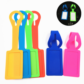 Silicone Luggage Tags for Suitcases Flexible Travel ID Identification Labels for Bags Baggage