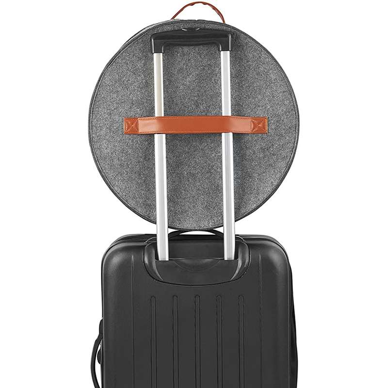 Portable Felt Hats Organizer, Round Shape, Collapsible Hat Storage Box ...