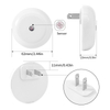 Sensor Smart LED Night Light Plug-in Nightlight Dusk to Dawn Wall Plug Light for Bathroom, Bedroom, Hallway, Stairway, Round