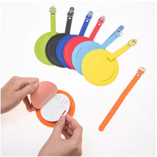 Luggage Tag PU Leather Suitcase Tags Identifiers Faux Leather Travel Tags for Luggage Bag Baggage Privacy Protection Women Kids
