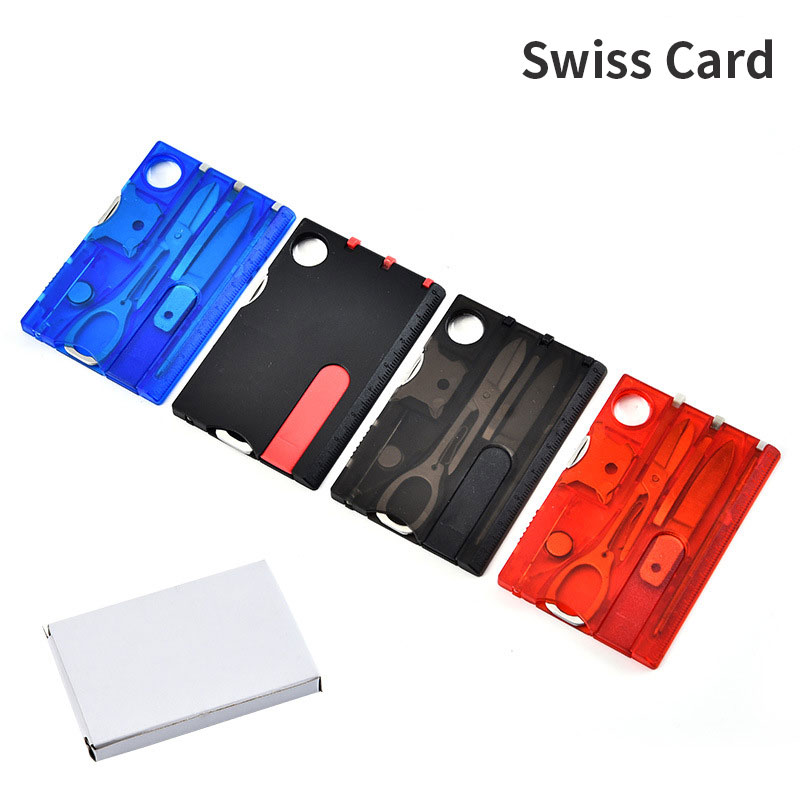 Compact 12-in-1 Swiss Card Credit Card-size Multi-tool
