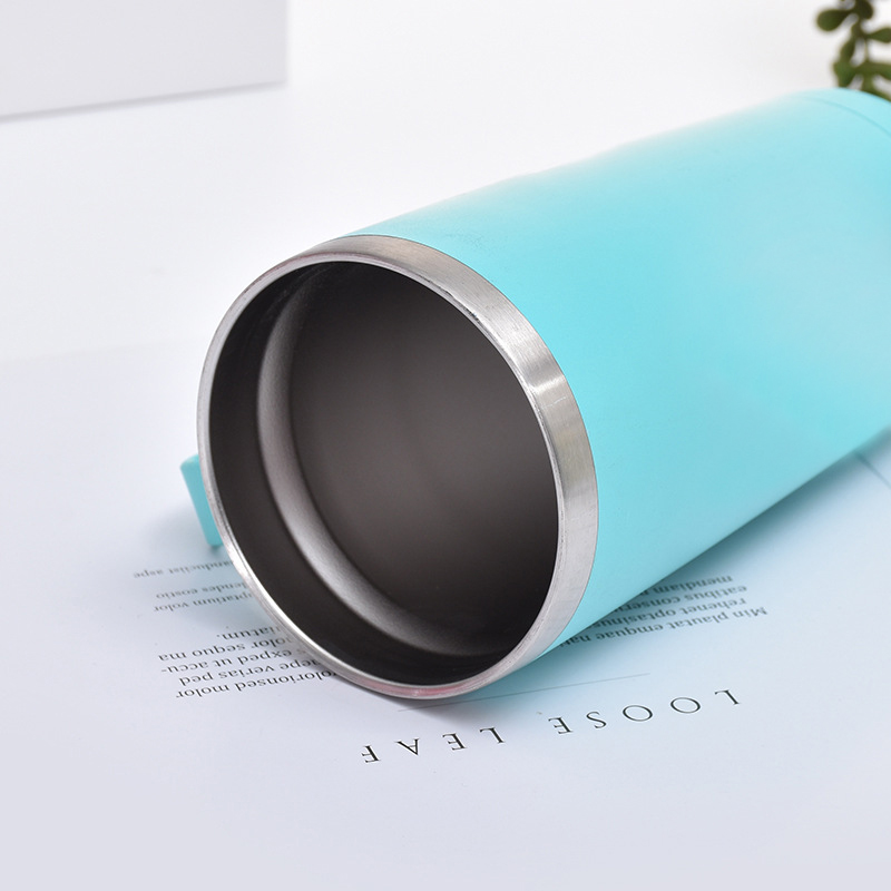 20 oz Stainless Steel Vacuum Insulated Tumbler With Lid and Straw, Thermal Travel Coffee Mug with Handle, Double Wall Travel Mug