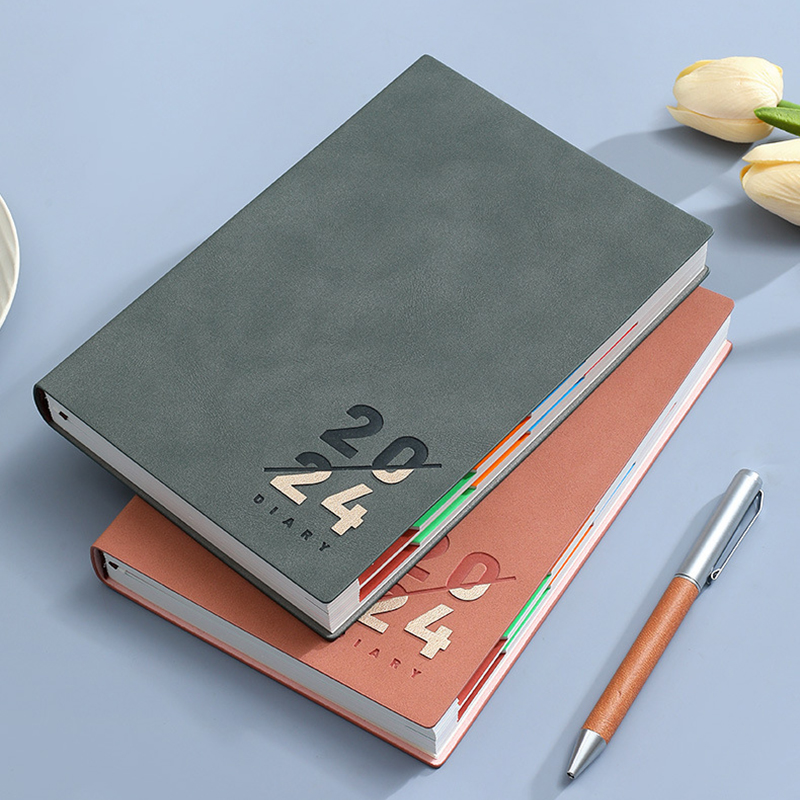 2024 Planner Daily Schedule Agenda Notebook For 365 Days, A5 8.3"*5.7", To-do-List Notebook for School Office Work Business