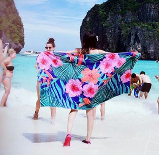 30" x 60" Full Color Imprint Terry Beach Towel