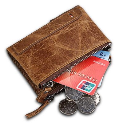 Men's Genuine Leather Bifold Wallet