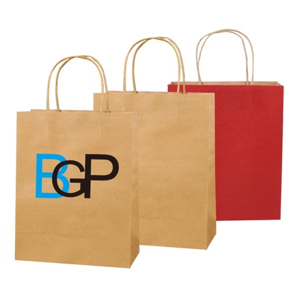 Imprint Kraft Paper Shopping Bag