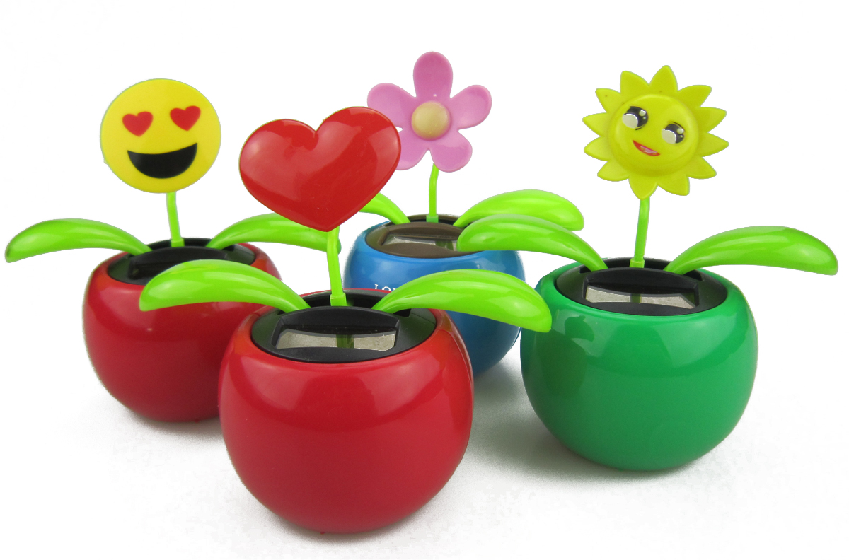 Solar Powered Moving Flower Toy