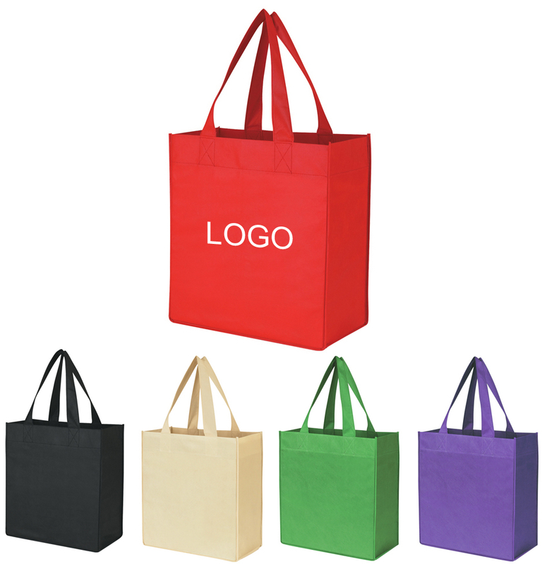 Custom Printed Promotional Non-Woven Gift Shopper Tote Bags