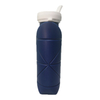 20OZ Collapsible Silicone Reuseable Foldable Water Bottle for Sport Travel Lightweight Durable
