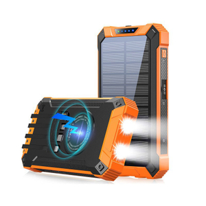 10000mAh Solar Power Bank with Wireless Charging