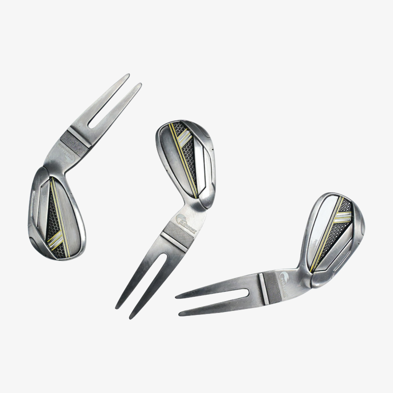 Golf Club Shaped Divot Tool - Zinc Alloy Turf Repair Tool