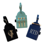 PU Leather Golf Tee Holder Luggage Tag