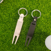 Golf Divot Tool Keychain with Leather Strap