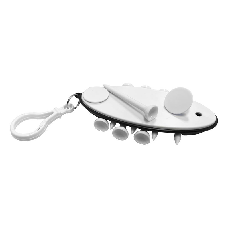 Oval Shape ABS Golf Tee Holder Key Tag