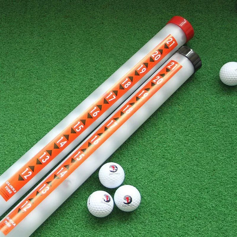 90cm PP Plastic Golf Ball Collector Holds Up To 21 Balls. Features Release Button, Measurement Marks