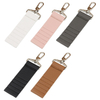 Compact PU Leather Golf Tee Holder with Metal Keychain Clip - Holds 5 Tees, measures 4.5" x 1.5"