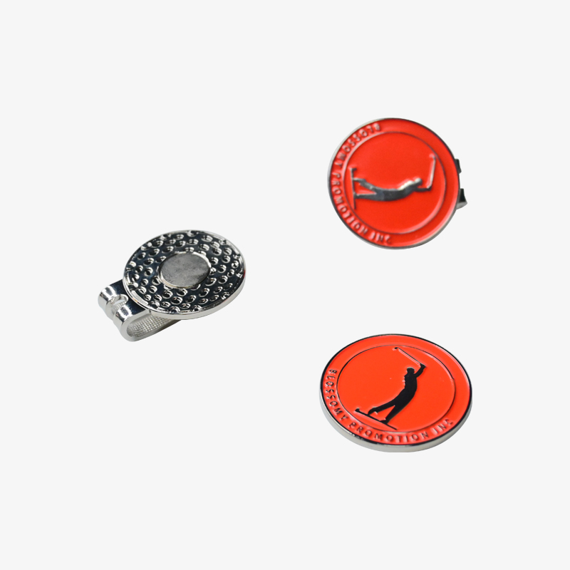 Golf Hat Clip with Custom Ball Marker