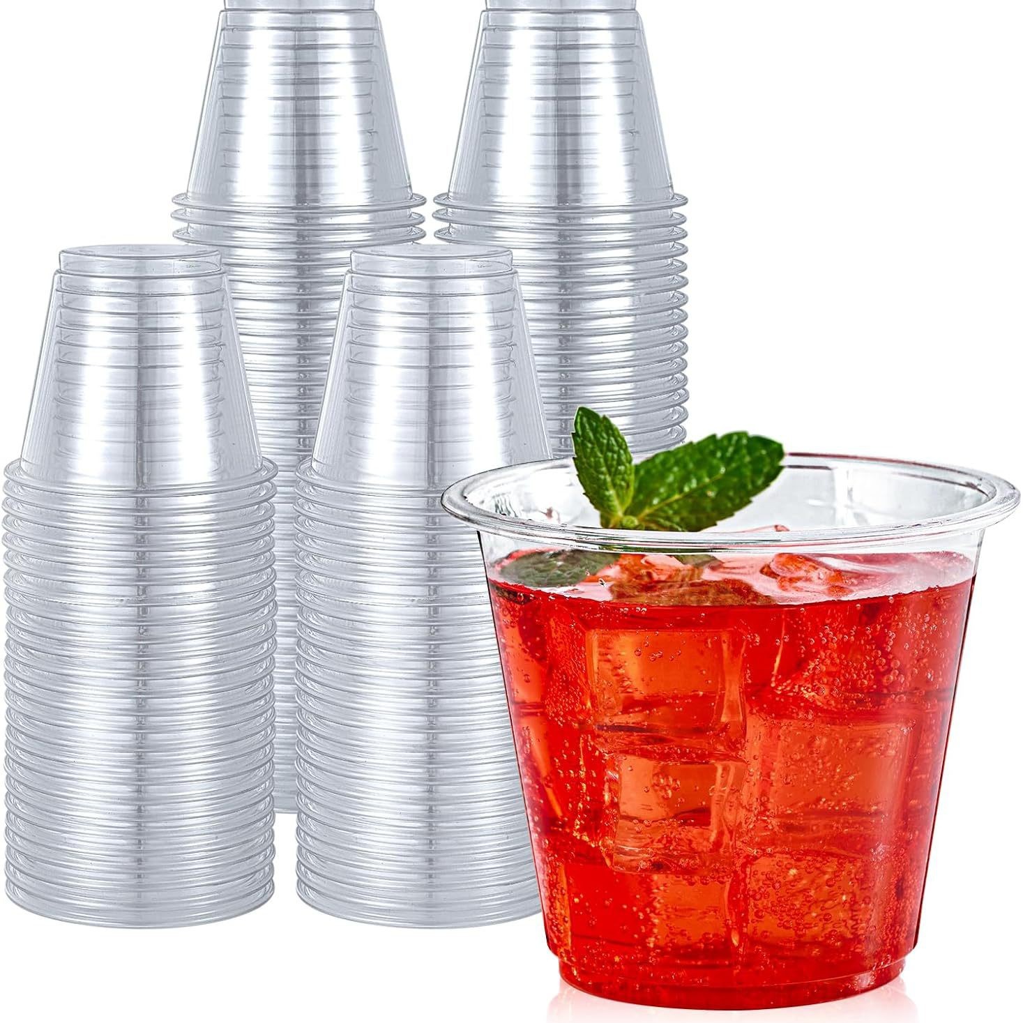 2 oz Disposable PET Plastic Cups Clear Shot
