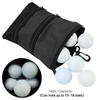 6.3" x 8.6" Portable Nylon Golf Pouch with Multiple Zippered Pockets, and Includes Rotating Hook for Easy Attachment.
