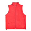 Unisex Polar Fleece Zip Vest Outerwear with Pockets, Warm Sleeveless Coat Vest for Fall & Winter