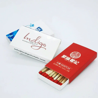 Full Color Custom Matchbox with 17 White Poplar Wood Matches -- Multi-Color Match Heads & Logo Printed Box, 58 * 36 * 8mm