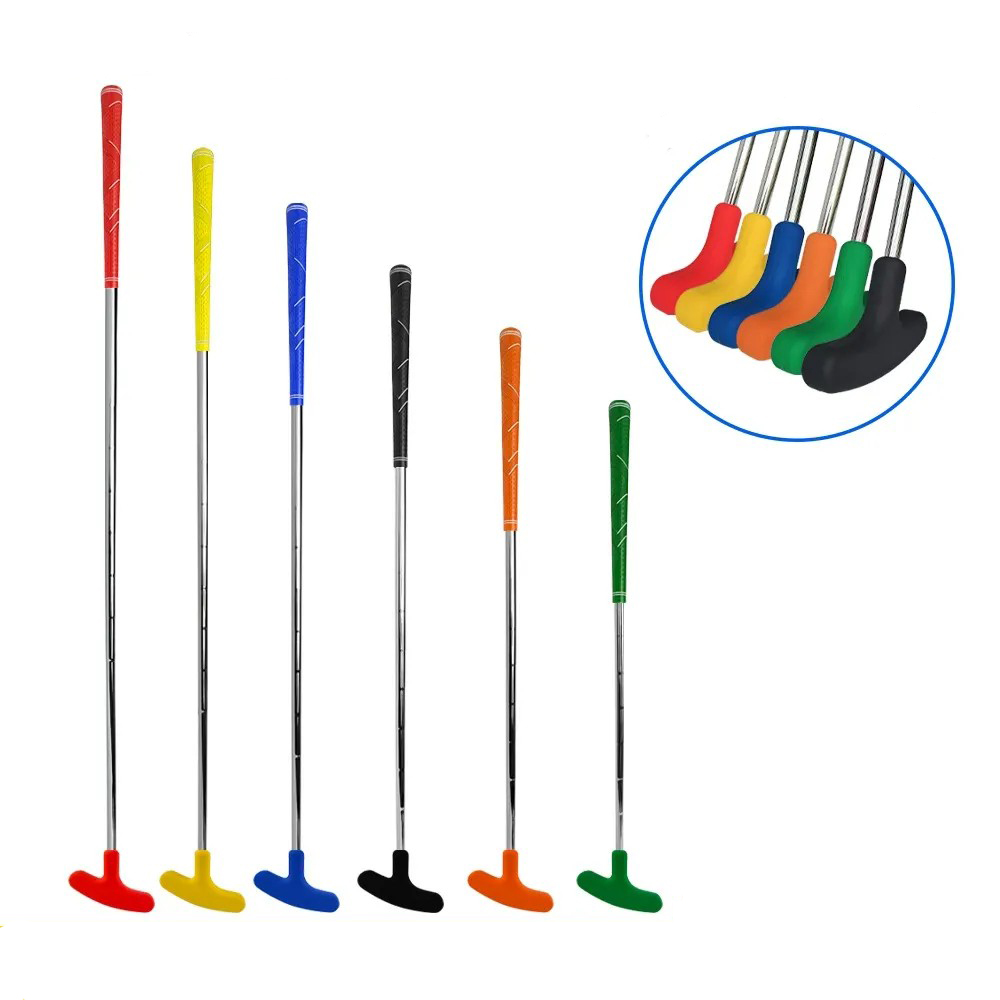 Stainless Steel Golf Practice Putter Club with Silicone Head and Non-slip TPE Grip