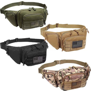 Tactical Fanny Pack Military Waist Bag Hip Belt Bumbag Utility Bags for Outdoor Hiking Climbing Fishing