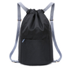 Adjustable Shoulder Strap Waterproof Casual Sports Drawstring Backpack Bag With Front Pocket