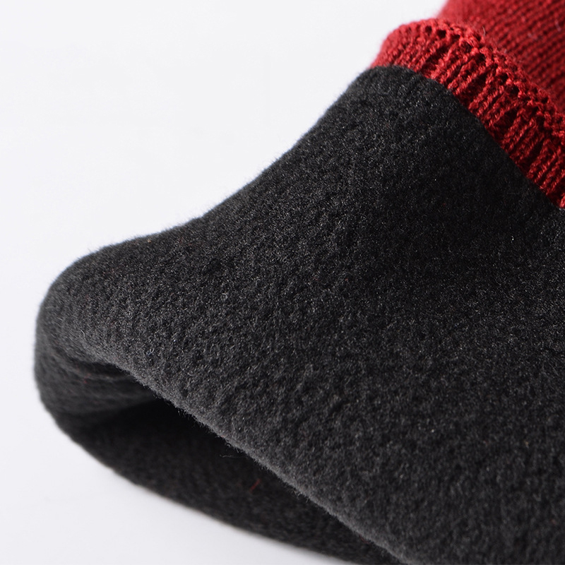 Reflective Knit Hat Safety Beanies Adult High Visibility Beanie Neon Knit Caps with Reflective Stripe