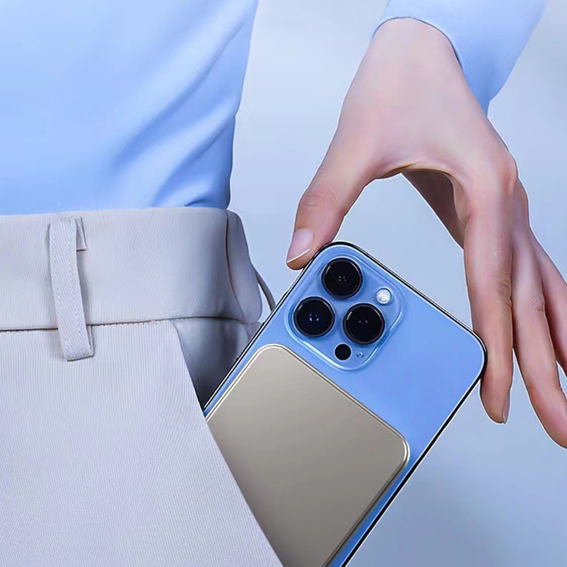Ultra-thin metal magnetic wireless 10000mAh power bank, 15W wireless charging+PD20W bidirectional fast charging