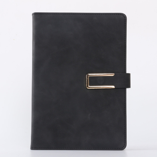 Retro Leather U-shaped Buckle Notebook Creative Business Office Work Thick Hard Face Notebook Can Be Customized