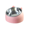 Stainless Steel Pet Bowl 15-degree Slanted Feeder Bowl for Dogs and Cats