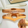 Ergonomic Wooden Book Page Holder Thumb Ring