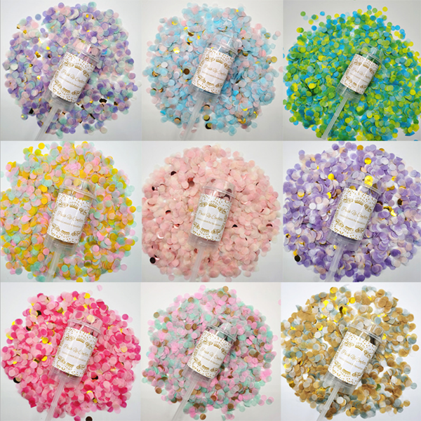 Push Pop Confetti Poppers Cannon
