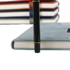 A5 Lined Leather Notebook Journal With A Front Pocket & Magnetic Buckle Closure for Business School Travel Personal