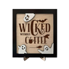 Cute Wooden Ghost Ornament
