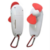 Pocket Sized Fan with Led Torch Light & Carabiner, Portable On-the- Go Battery Powered Handheld Fan