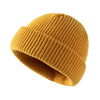 Autumn And Winter Winterproof Solid Color Melon Skin Ear Protection Knitted Hat