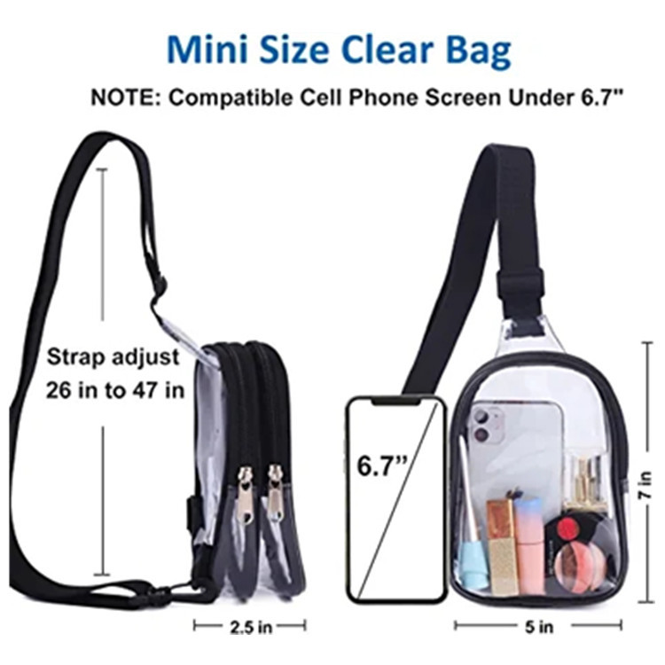 Clear Mini Stadium Sling Crossbody Bag