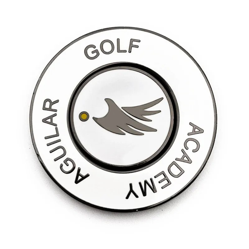1.65" Metal Poker Chip Coin with Detachable 1" Magnetic Golf Ball Marker