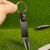 Golf Divot Tool Keychain with Leather Strap