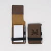 Pocket-size PU Leather Golf Scorecard Holder (12.5 X 8.5 Cm) with Side Pen Slot, Elastic Band Closure