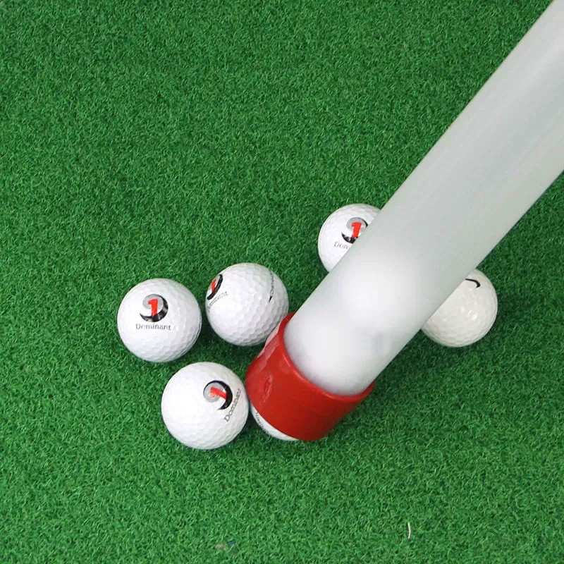 90cm PP Plastic Golf Ball Collector Holds Up To 21 Balls. Features Release Button, Measurement Marks
