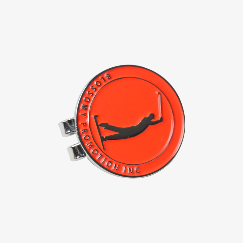 Golf Hat Clip with Custom Ball Marker