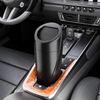 3.35" X 7.87" Durable ABS Car Trash Can with Flip Lid. Fits Cup Holders, Doors, Or Seatback Pockets
