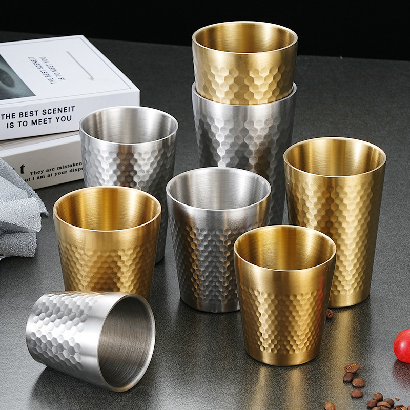 12-oz Diamond Hammer-textured Stainless Steel Insulated Cup
